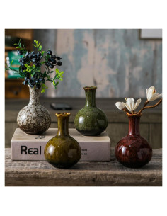 Juego de 4 Jarrones de Cerámica JOJUNO - Esmaltados