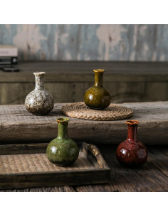 Juego de 4 Jarrones de Cerámica JOJUNO - Esmaltados 2