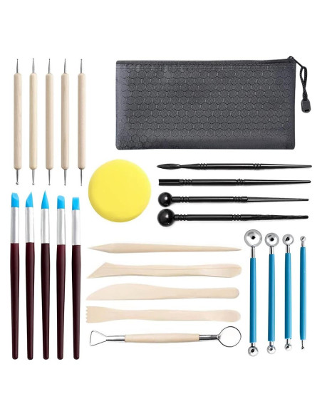 Juego de Herramientas de Arcilla 25 PCS Jepeux para Modelado