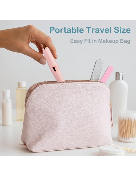 Recortador Facial Evolvique 2 en 1 Rosa con Luz LED