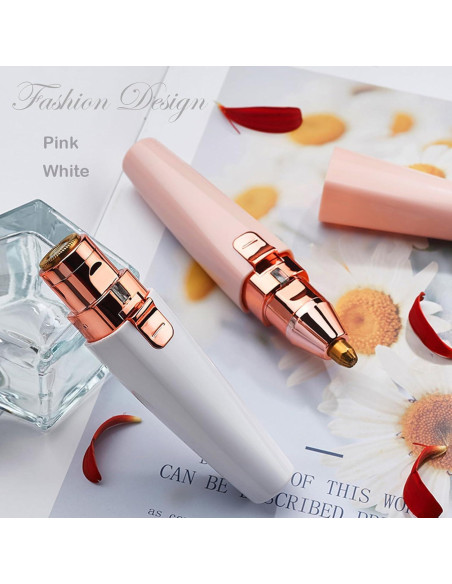 Recortador Facial Evolvique 2 en 1 Rosa con Luz LED