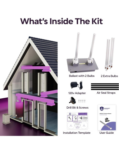 Purificador de Aire BioShieldUV 18W con Luz UV para HVAC