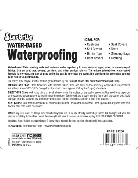 Impermeabilizante STAR BRITE 3,18 kg para Tejidos y Ropa