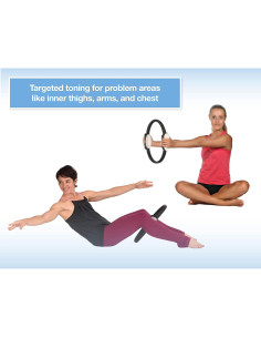 Círculo Mágico AeroPilates con DVD - Anillo de Fitness 37.5 cm 2