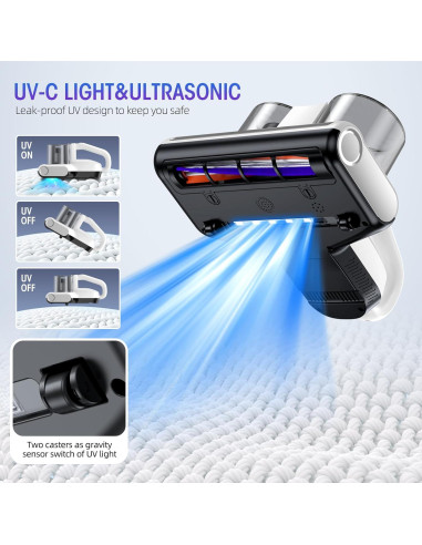 Aspiradora de Cama JPHYLL UVC-S1600-Pro 500W Luz UV-C