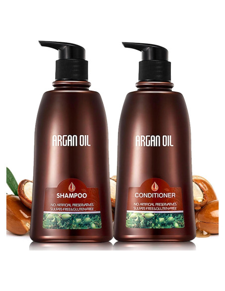 Juego de Champú y Acondicionador Orgánico Bing - Aceite de Argán