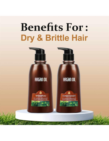 Juego de Champú y Acondicionador Orgánico Bing - Aceite de Argán