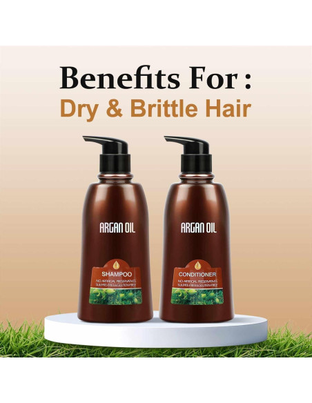 Juego de Champú y Acondicionador Orgánico Bing - Aceite de Argán