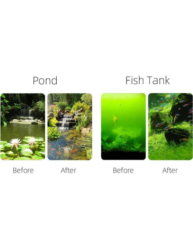 Paquete de 2 bombillas UV-C 13W G23 para estanque Coospider