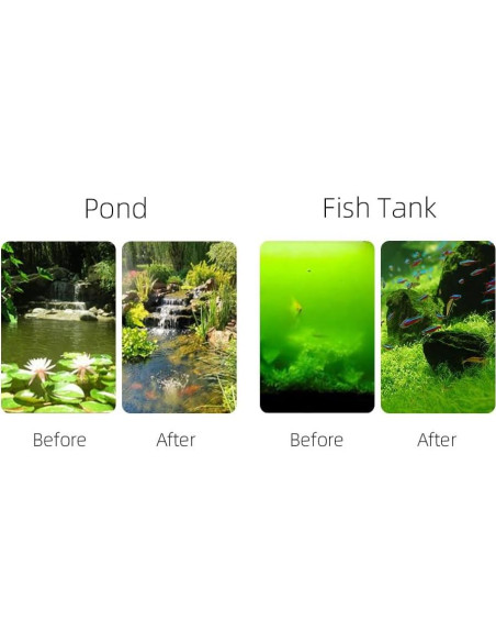 Paquete de 2 bombillas UV-C 13W G23 para estanque Coospider