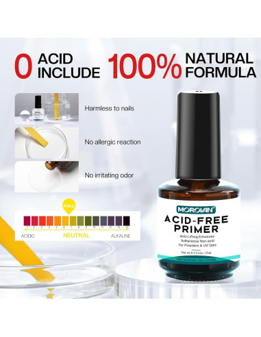 Set Morovan Deshidratador y Primer Sin Ácido para Uñas