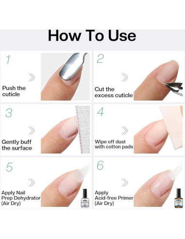 Set Morovan Deshidratador y Primer Sin Ácido para Uñas