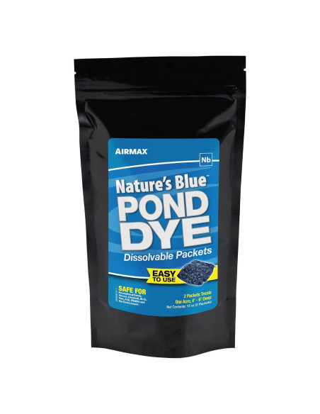 Colorante Azul Natural Airmax para Estanques - 2 Paquetes