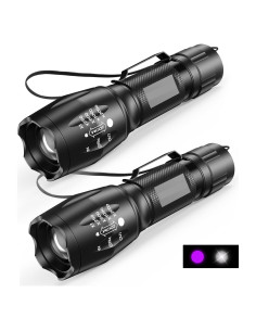 Linterna UV MOWETOO LE 2 en 1 con Luz Blanca y Negra