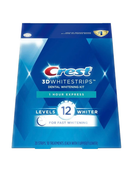 Crest 3D Whitestrips Kit Blanqueador 20 Tiras 1 Hora