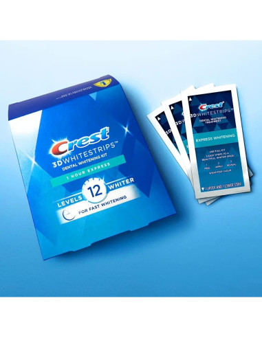 Crest 3D Whitestrips Kit Blanqueador 20 Tiras 1 Hora