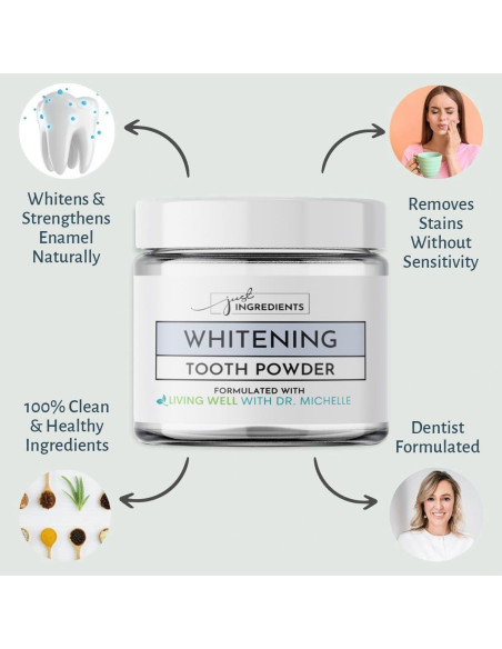 Polvo de Dientes Blanqueador y Remineralizante Menta 99g