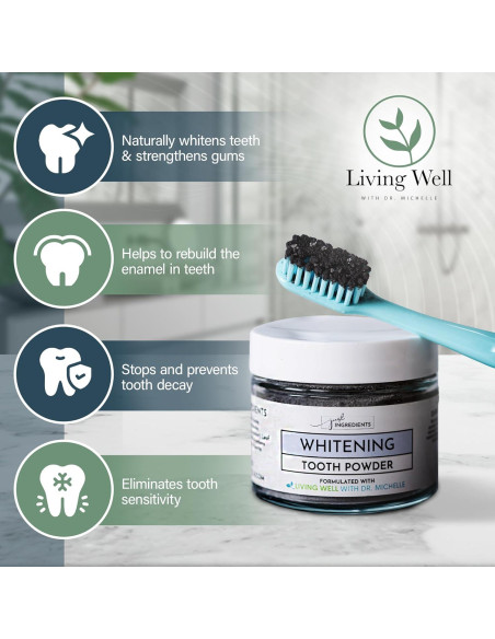 Polvo de Dientes Blanqueador y Remineralizante Menta 99g