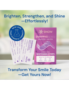 Tiras Blanqueadoras Snow Diamond 42 Tratamientos Dientes Sensibles 2