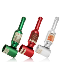 Juego de Pipas de Tabaco Sivanpa 3PCS - Diseño Botella, Colores Vibrantes