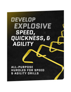 Vallas de Agilidad SKLZ 6X - Paquete de 6, 15.24 cm, Amarillo 2