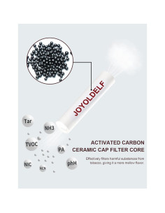 Filtros de Tubo de 9mm Joyoldelf - 60 Filtros de Carbono Premium 2