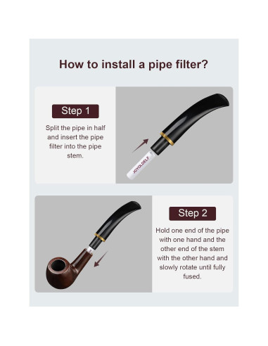 Filtros de Tubo de 9mm Joyoldelf - 60 Filtros de Carbono Premium