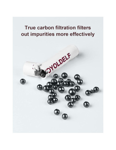 Filtros de Tubo de 9mm Joyoldelf - 60 Filtros de Carbono Premium