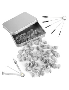 70 Pantallas de Tubo Reutilizables Kojcijs 1.27 cm Acero Inoxidable