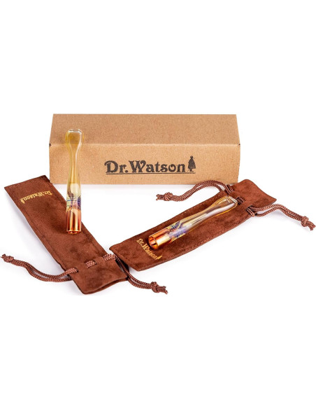Soportes de Cigarrillos de Vidrio Dr. Watson - Juego de 2