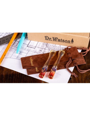 Soportes de Cigarrillos de Vidrio Dr. Watson - Juego de 2