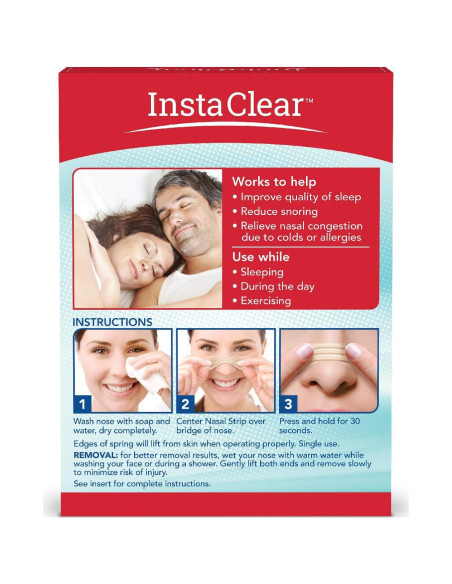Tiras Nasales Fuerza Extra Instaclear 50 ct Beige
