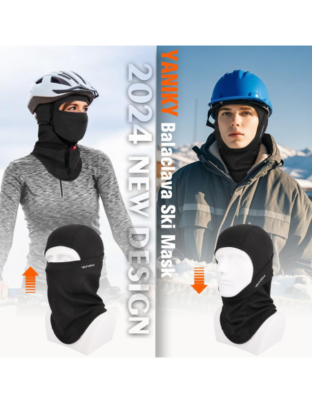 Balaclava Térmica YANIKY para Esquí y Motocicleta - Negro