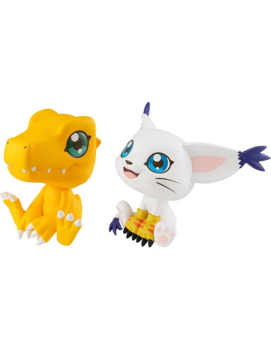Figura PVC Digimon Adventure Megahouse Tailmon y Agumon