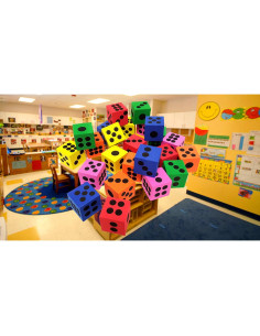 Dados de Espuma Grandes Playscene - 1 Docena, 3.81 cm 2