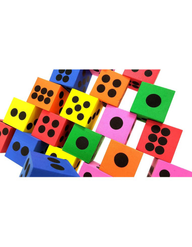 Dados de Espuma Grandes Playscene - 1 Docena, 3.81 cm