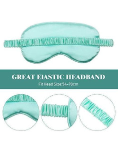 4 Pcs Máscara de Sueño de Seda Geyoga con Tapones para Oídos 2