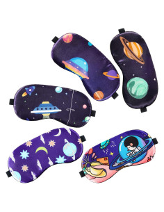 Geyoga 5 Máscaras de Sueño para Niños Estilo Espacial