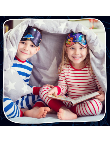 Geyoga 5 Máscaras de Sueño para Niños Estilo Espacial