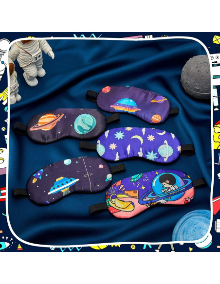 Geyoga 5 Máscaras de Sueño para Niños Estilo Espacial