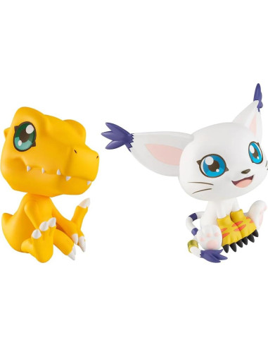 Figura PVC Digimon Adventure Megahouse Tailmon y Agumon