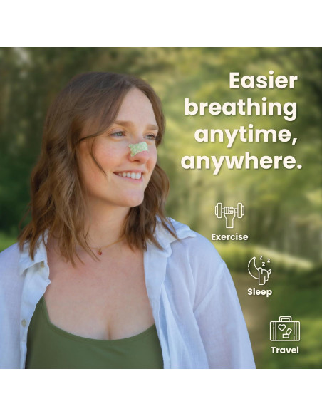 Tiras Nasales Breezys 25 Ct Alivio Congestión Fresas y Crema