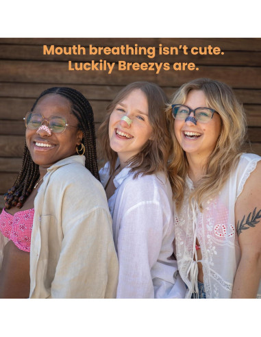 Tiras Nasales Breezys 25 Ct Alivio Congestión Fresas y Crema