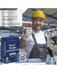 Tiras Nasales Transparentes Santéx Grandes 45 ct. Alivio Ronquidos 2