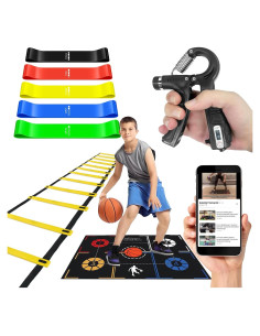 Conjunto de Entrenamiento de Baloncesto HouzeFun - Alfombrilla 106.68x73.66cm