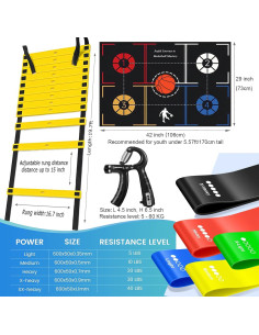 Conjunto de Entrenamiento de Baloncesto HouzeFun - Alfombrilla 106.68x73.66cm 2