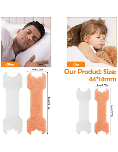 60 Tiras Nasales para Niños CMINAUS Antironquidos