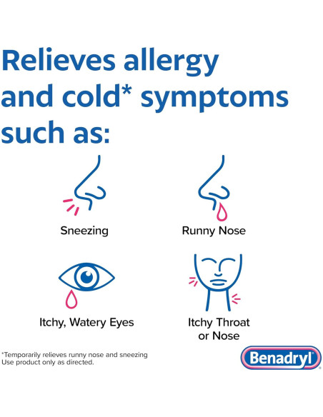 Benadryl Ultratabs 25 mg Antihistamínico Alivio Alergias 24 ct