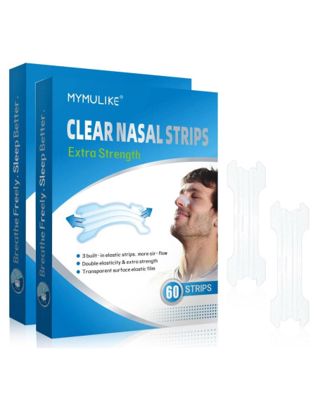 Tiras Nasales MYM 60 Piezas Fuerza Extra para Dormir