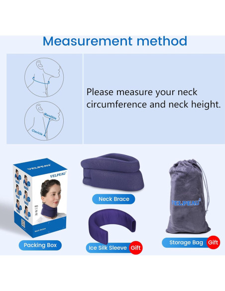 Collar Cervical VELPEAU Comfort Mediano Alivio Dolor Cuello